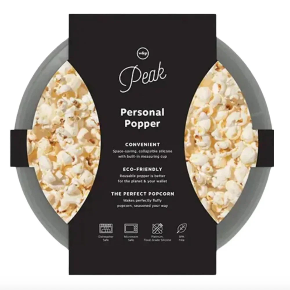 🌸 W&P The Popper 4 Cup Premium Silicone Popcorn Popper Bowl NEW / NWT